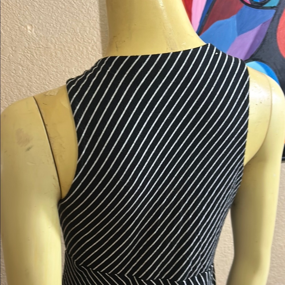 Athleta Black and White Santorini High Neck Dress MEDIUM - Picture 7 of 10